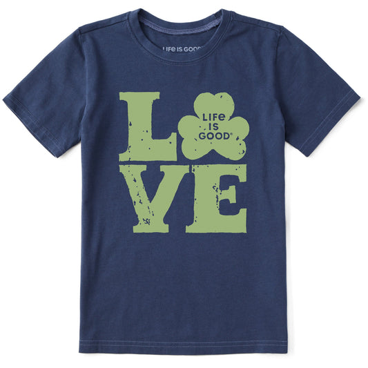 Kids Love Clover Short Sleeve Crusher Tee