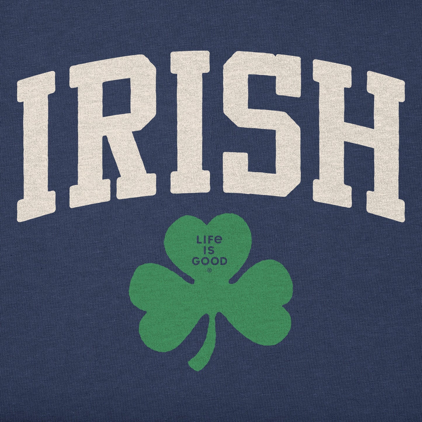 Kids Irish Clover Long Sleeve Crusher Tee