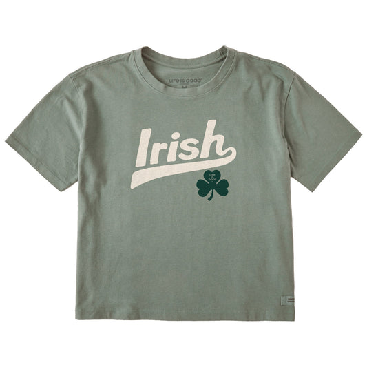 Women's Ballyard Irish Clover Short Sleeve Crusher Boxy Tee