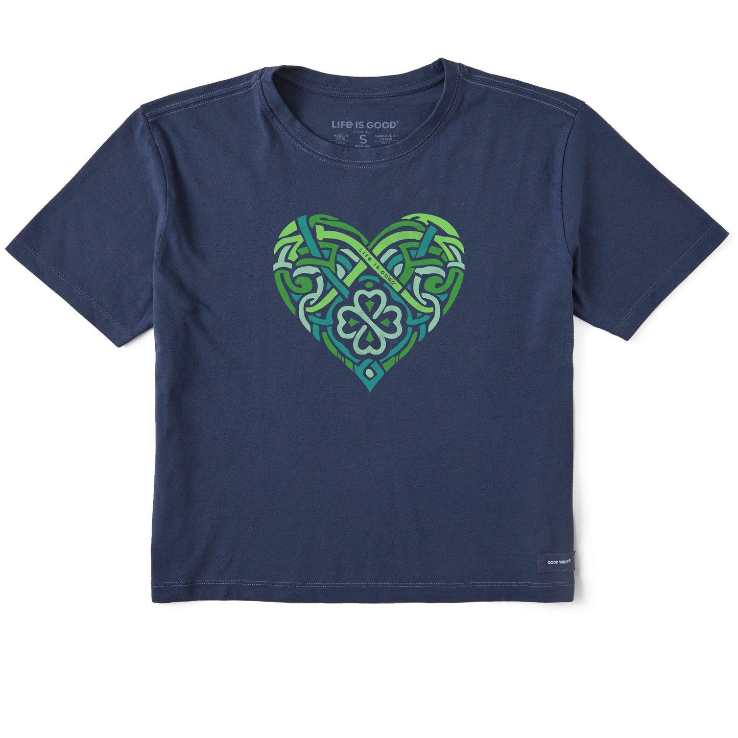 Women's Celtic Heart Short Sleeve Crusher Boxy Tee