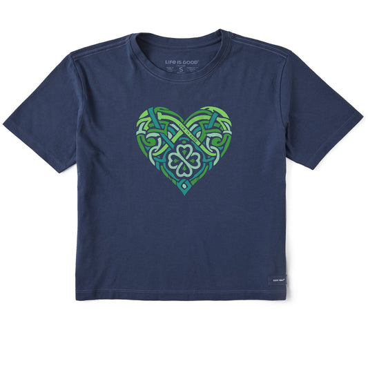 Women's Celtic Heart Short Sleeve Crusher Boxy Tee