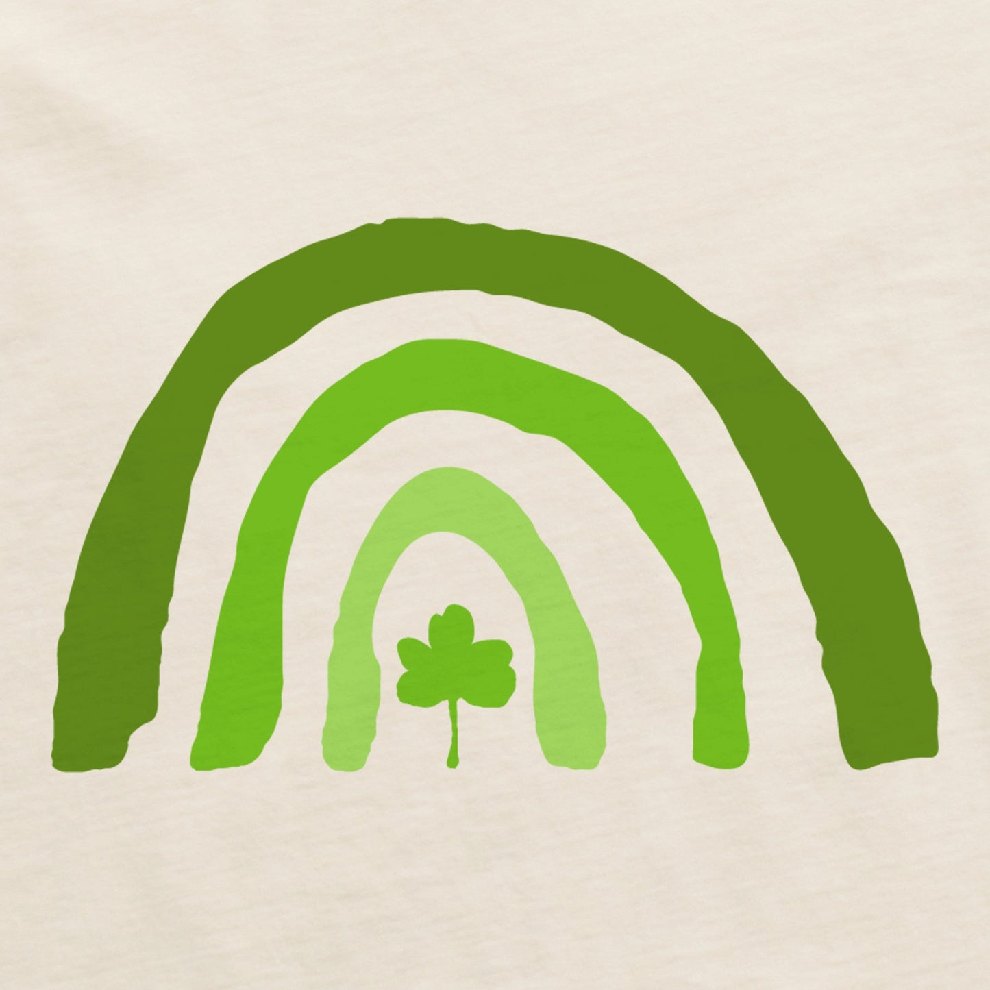 Women's Clover Rainbow Short Sleeve Crusher Vee