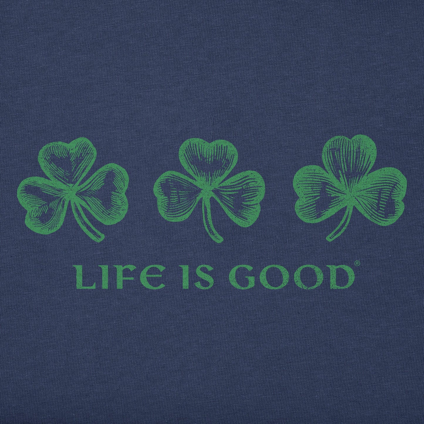 Women's Woodcut 3 Clovers Short Sleeve Crusher Vee