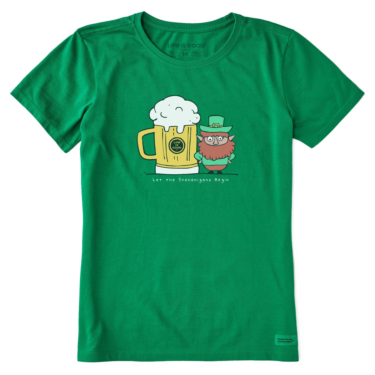 Women's Shenanigans Irish Beer Short Sleeve Crusher Tee