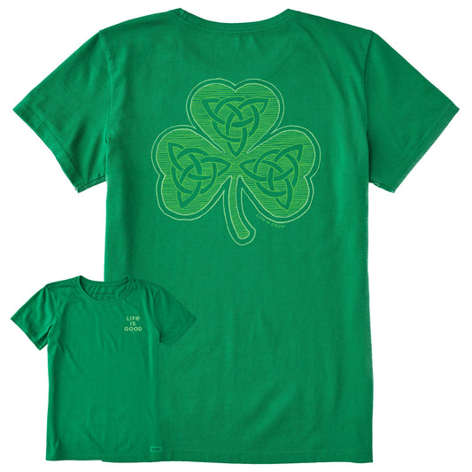 Women's Fineline Celtic Clover Short Sleeve Crusher Tee