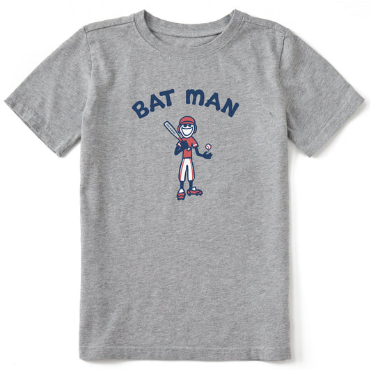Kids Jake Bat Man Short Sleeve Crusher Tee
