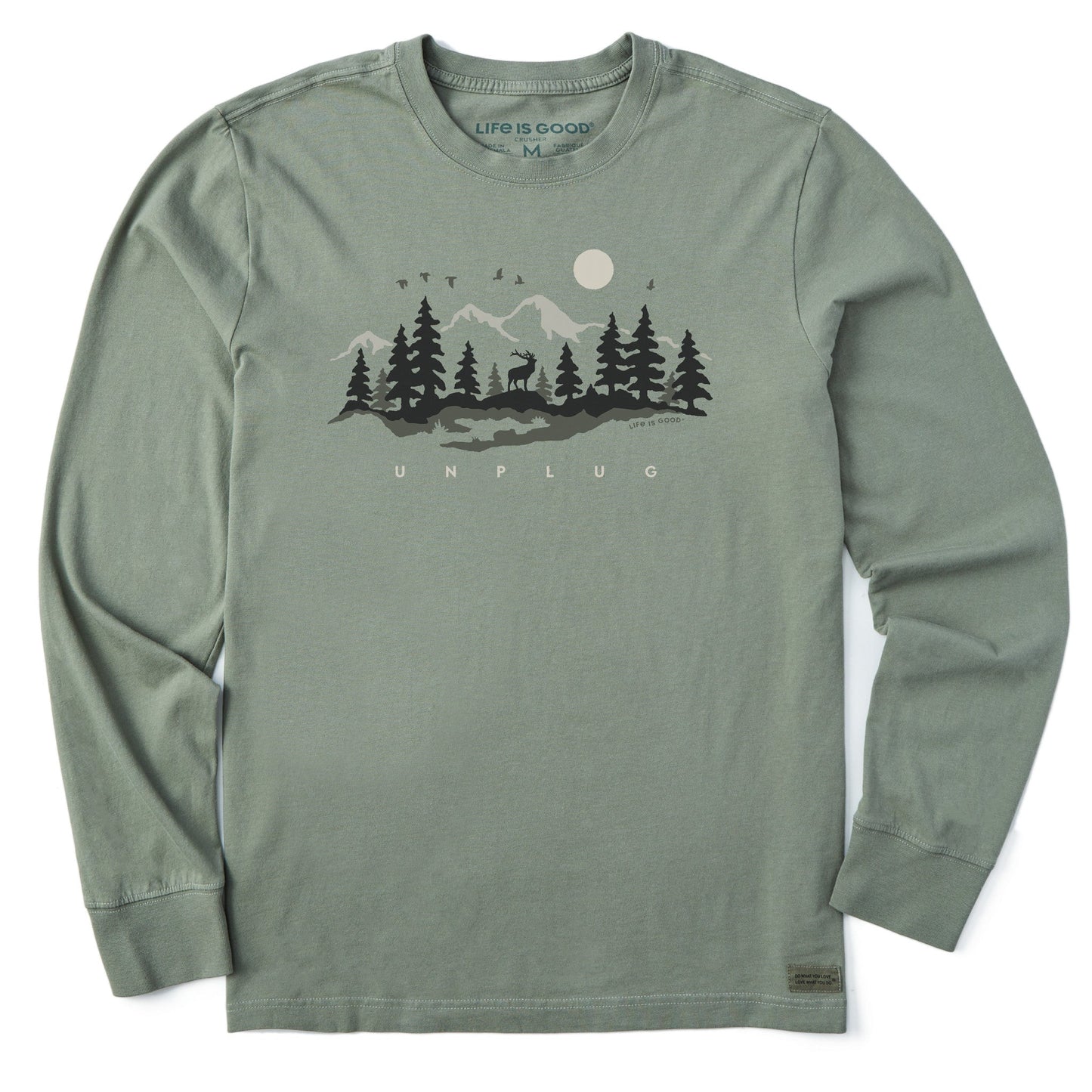 Men's Unplug in the Outdoors Long Sleeve Crusher Tee