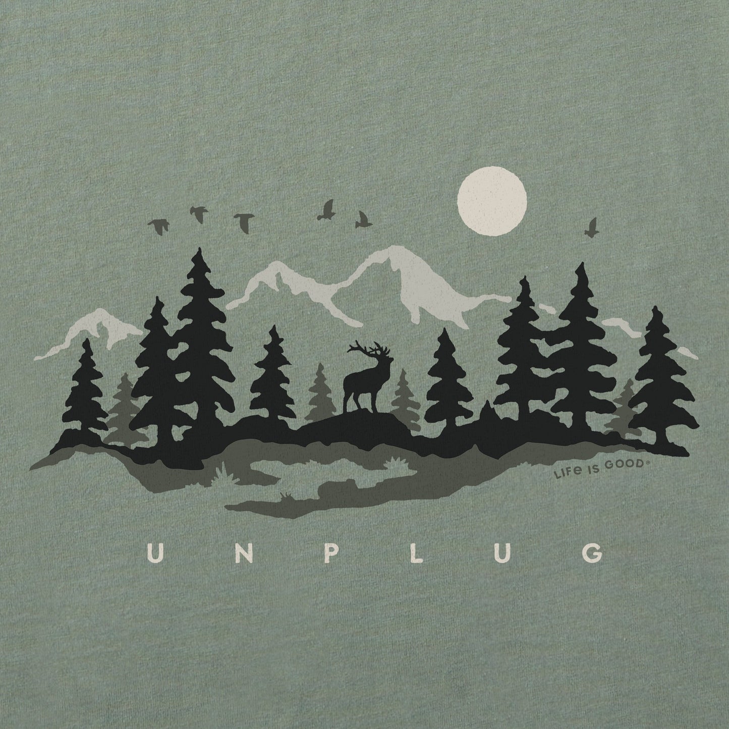 Men's Unplug in the Outdoors Long Sleeve Crusher Tee