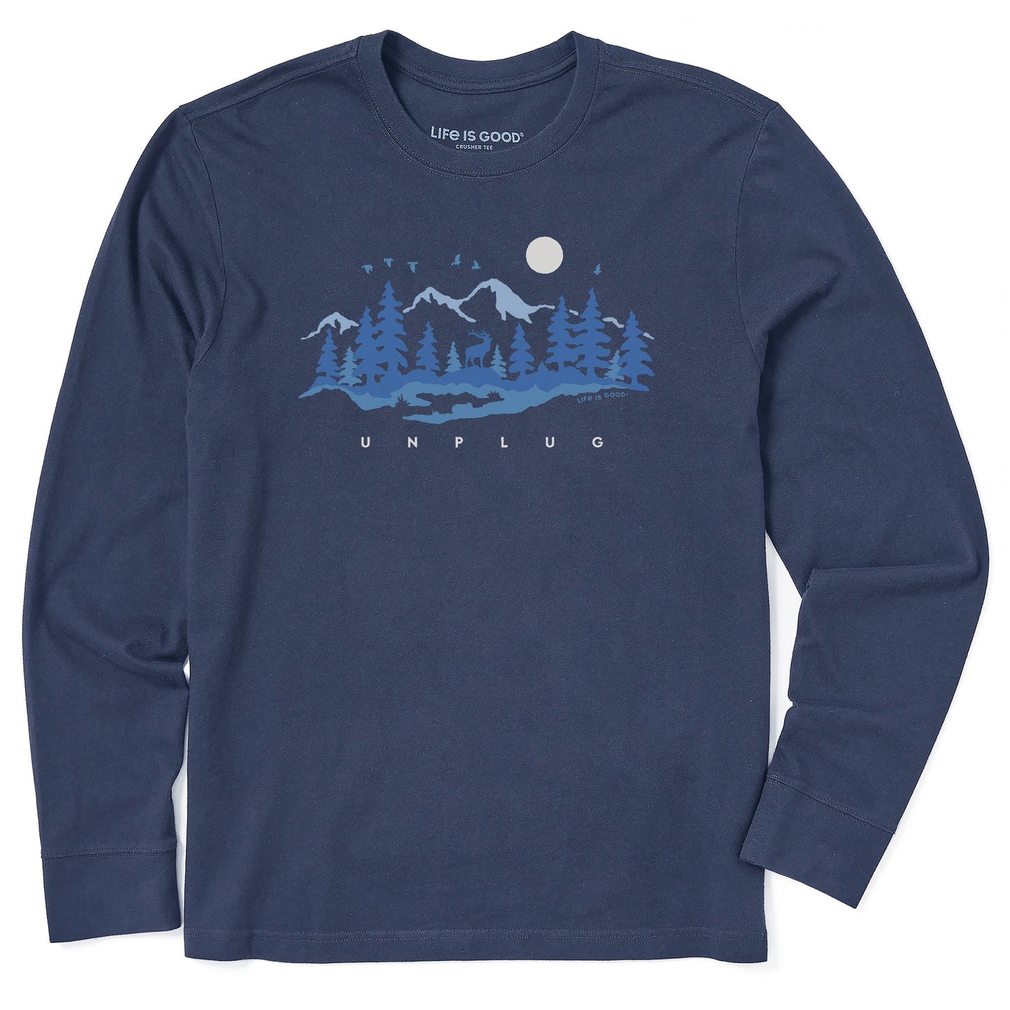 Men's Unplug in the Outdoors Long Sleeve Crusher Tee