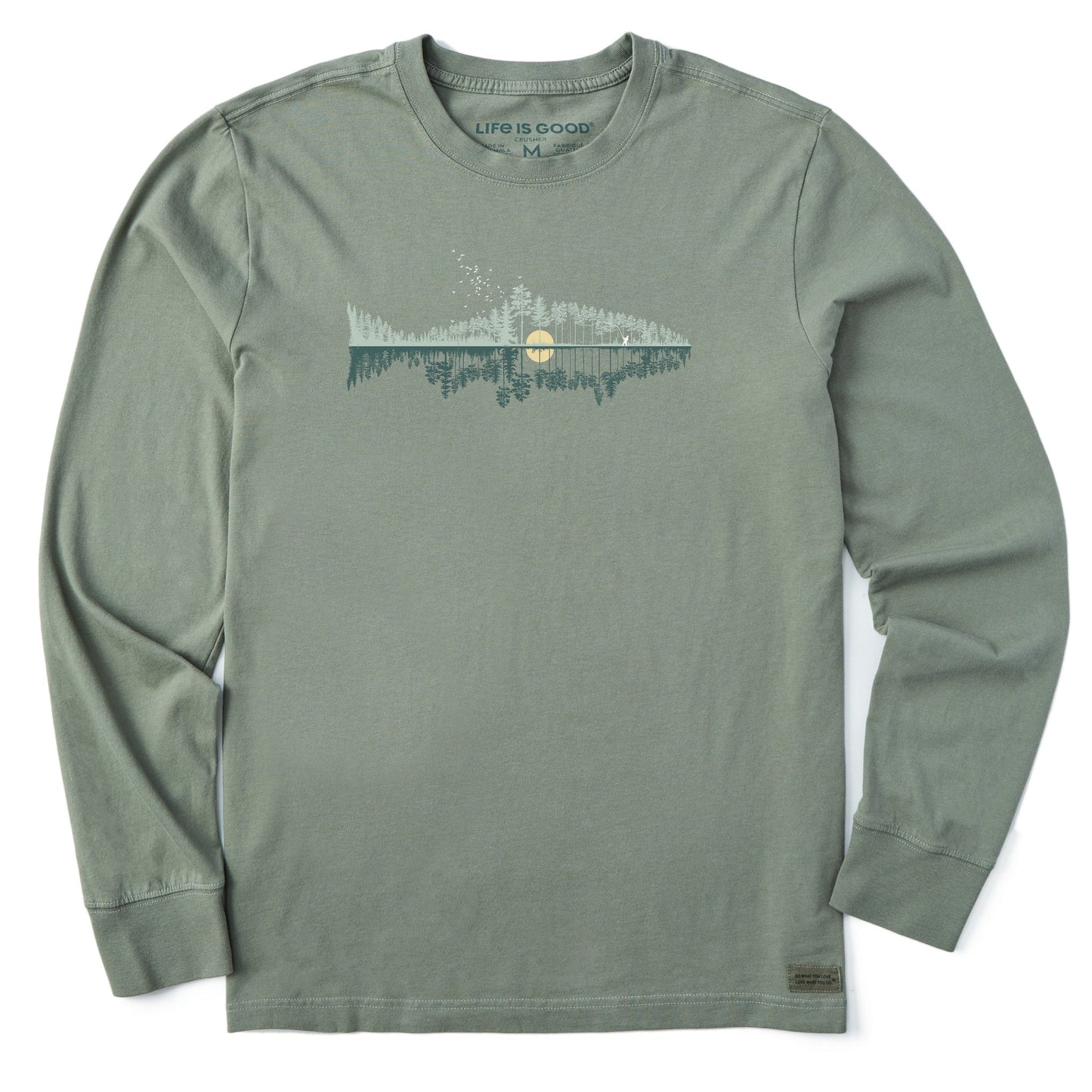 Men's Fishscape Long Sleeve Crusher Tee