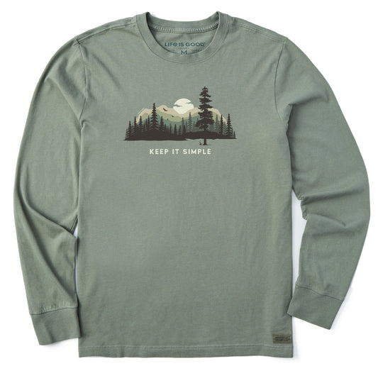 Men's Keep it Simple Evergreen Silo Long Sleeve Tee