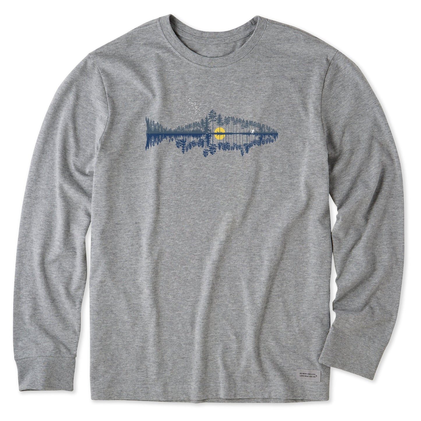 Men's Fishscape Long Sleeve Crusher Tee