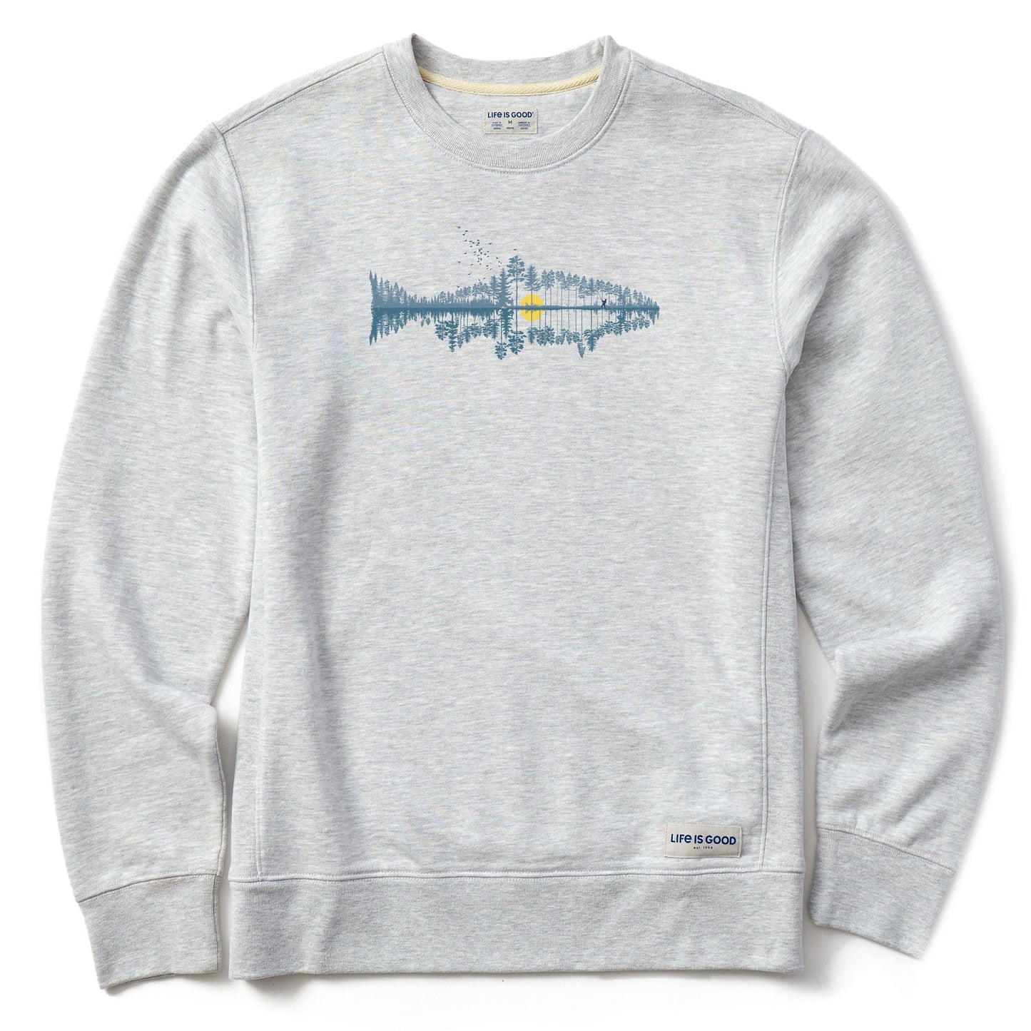 Men's Fishscape Simply True Fleece Crew