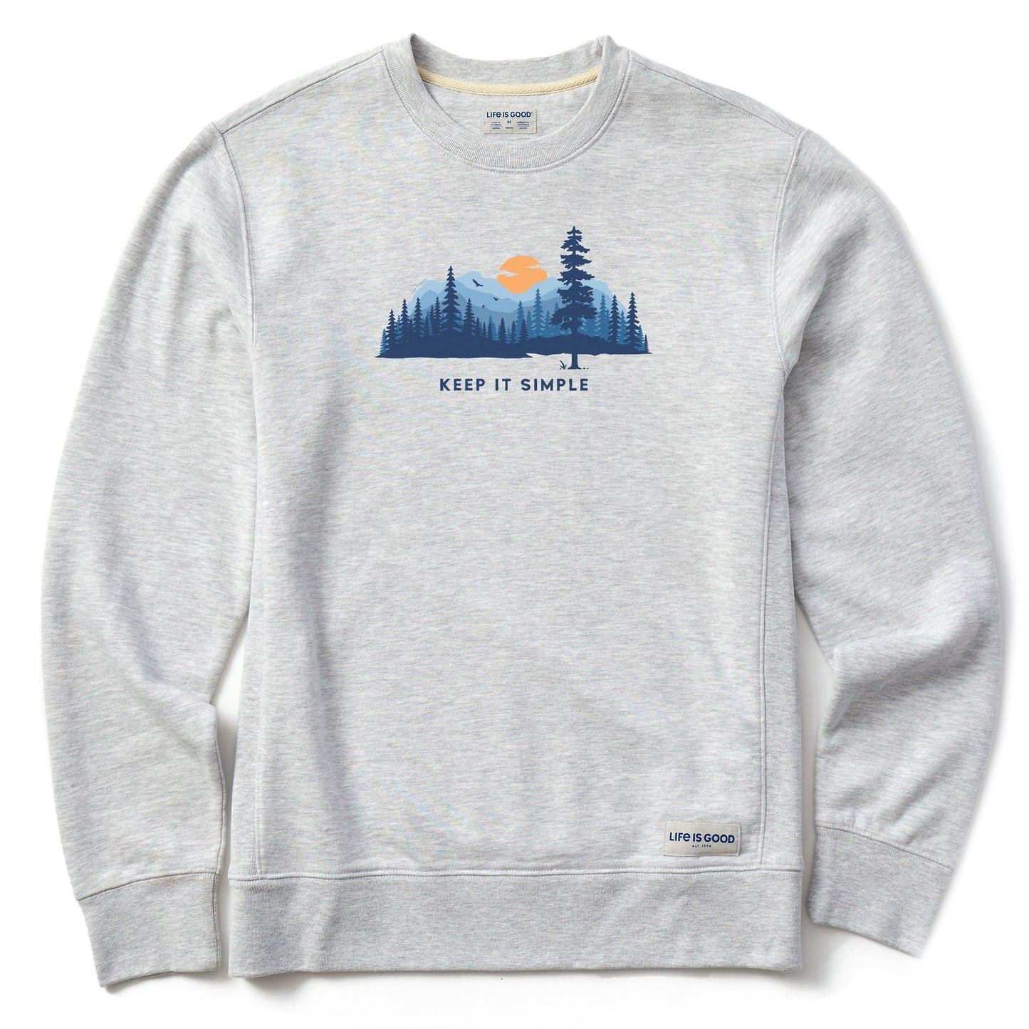 Men's Keep it Simple Evergreen Silo Simply True Fleece Crew