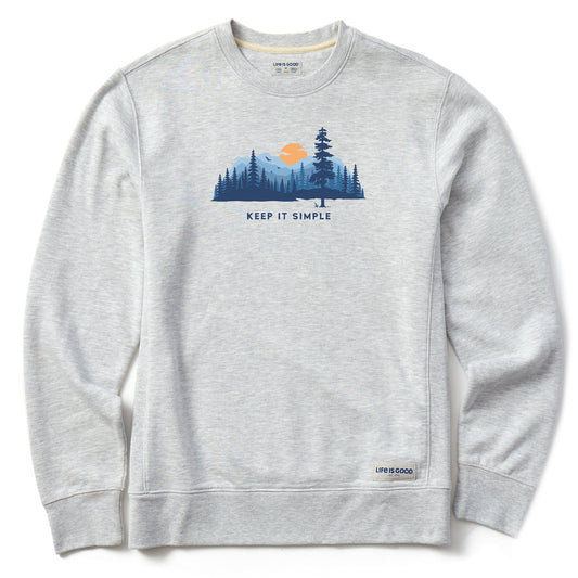 Men's Keep it Simple Evergreen Silo Simply True Fleece Crew