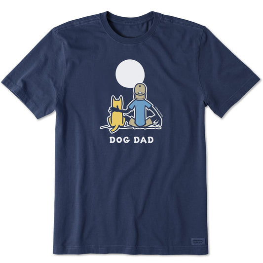 Men's Dog Dad Jake & Rocket Moon Short Sleeve Tee