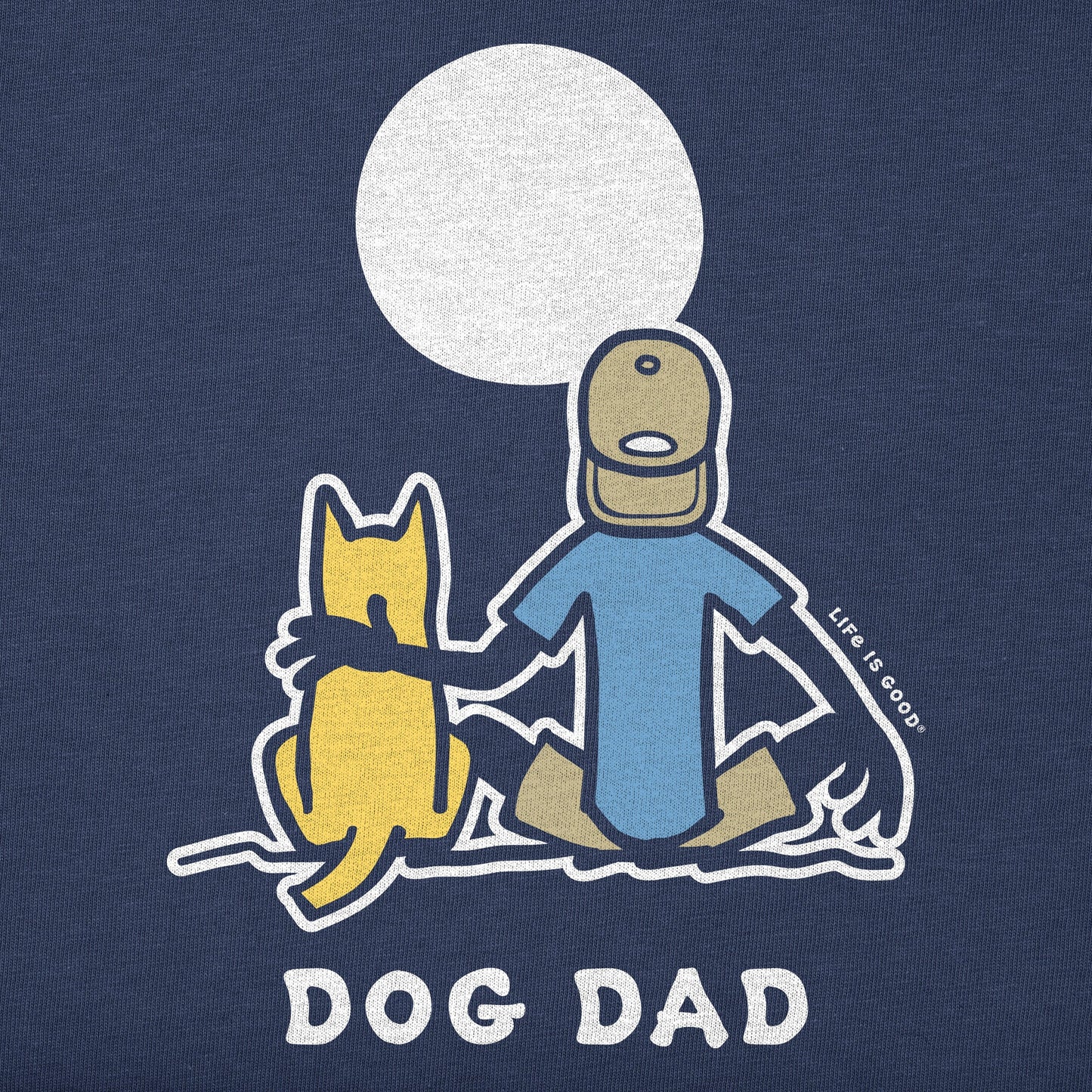 Men's Dog Dad Jake & Rocket Moon Short Sleeve Tee
