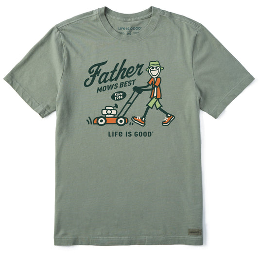 Men's Father Mows Best Short Sleeve Tee