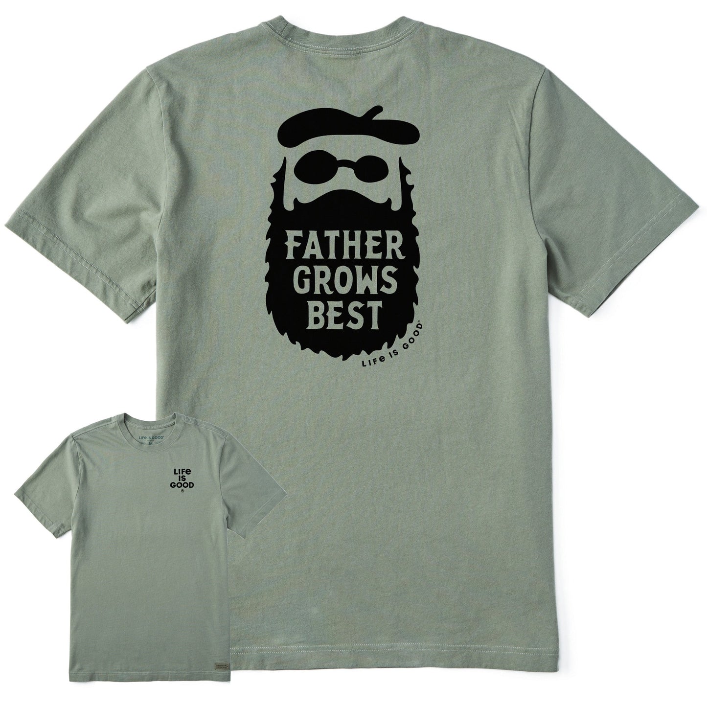 Men's Father Grows Best Short Sleeve Crusher-LITE Tee