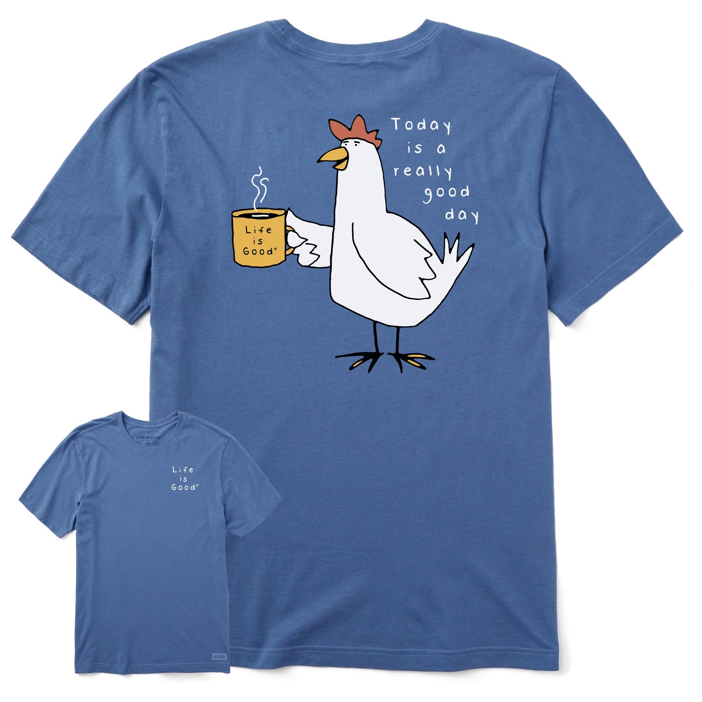 Men's Really Good Day Chicken Coffee Short Sleeve Tee