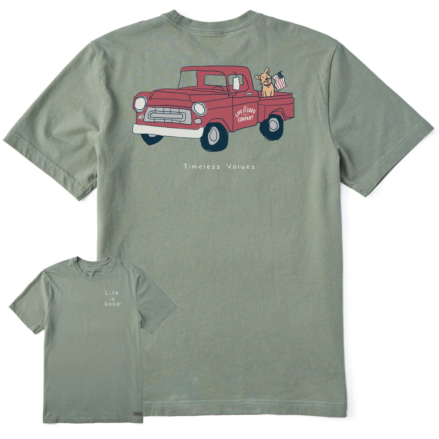 Men's Timeless Values Pickup Truck Short Sleeve Tee