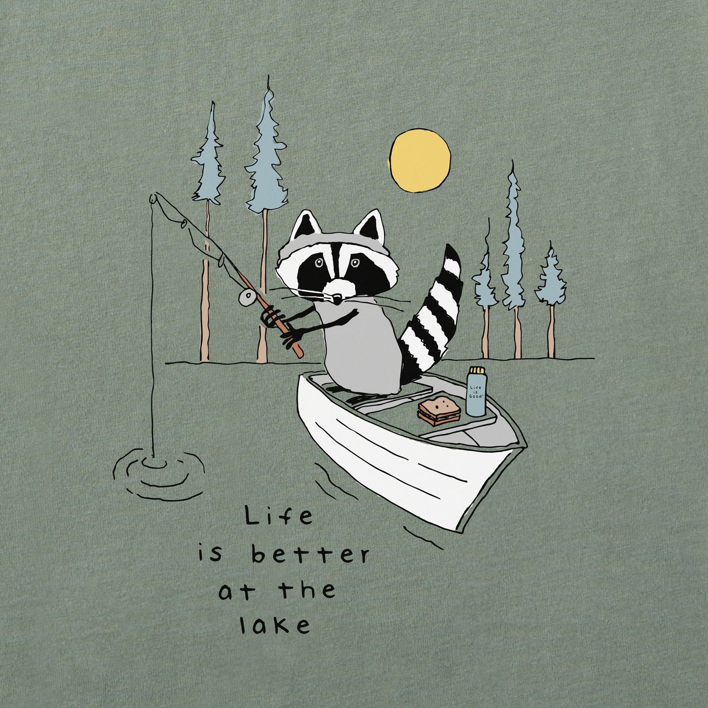 Men's Better at the Lake Raccoon Short Sleeve Tee