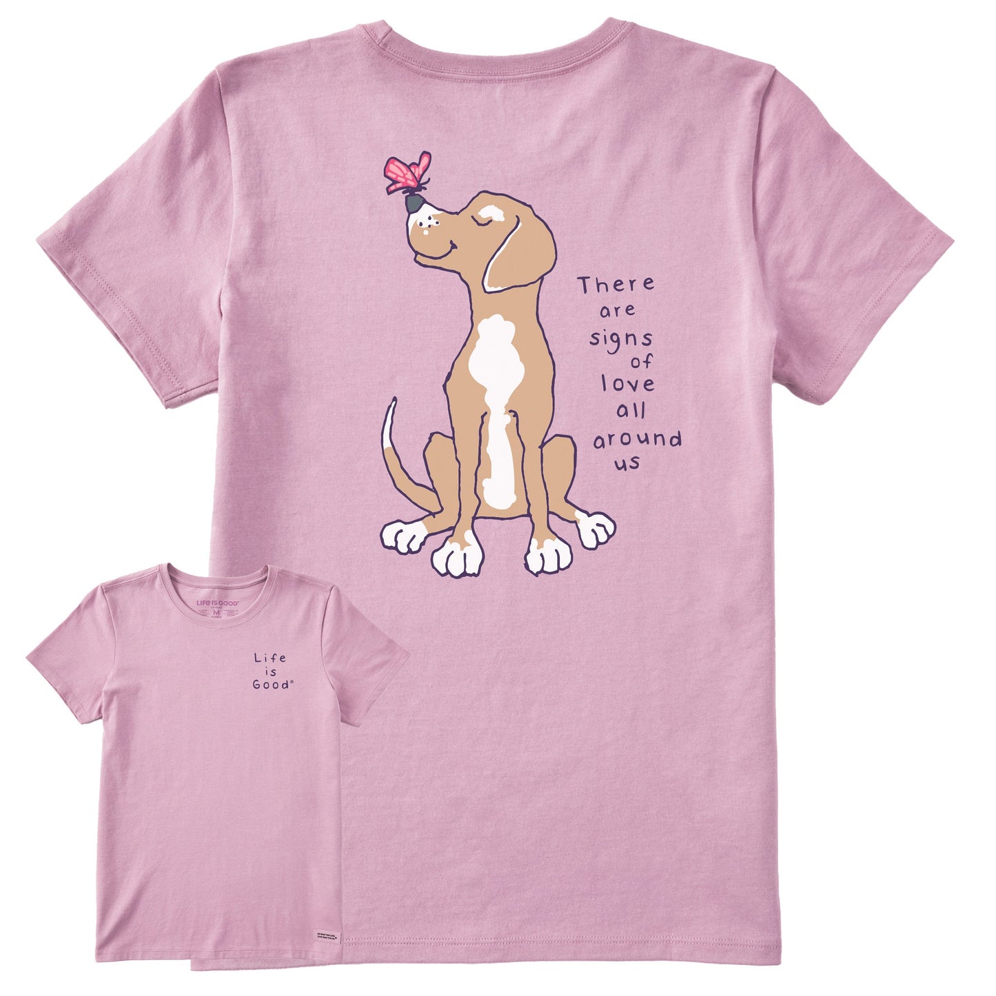 Women's Signs of Love Dog Short Sleeve Tee