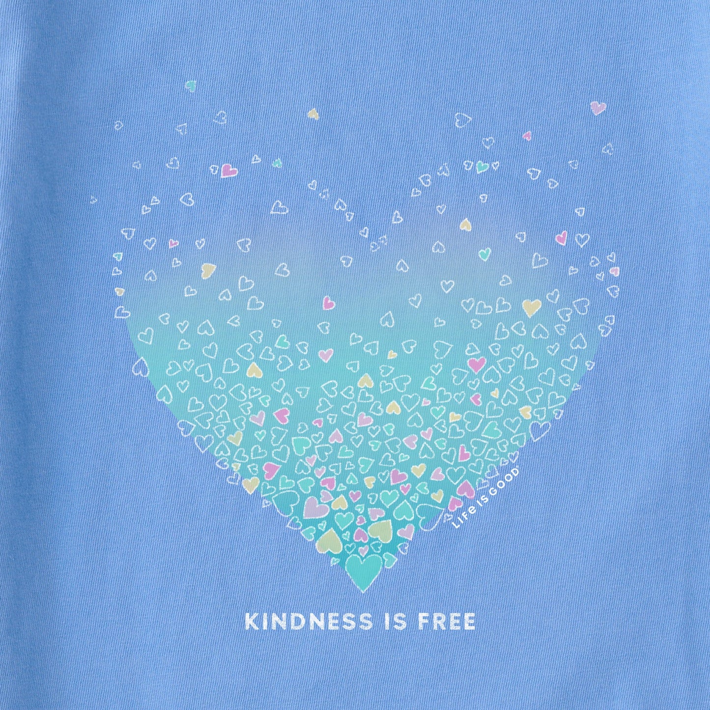 Women's Kindness is Free Evaporating Heart Simply True Crew