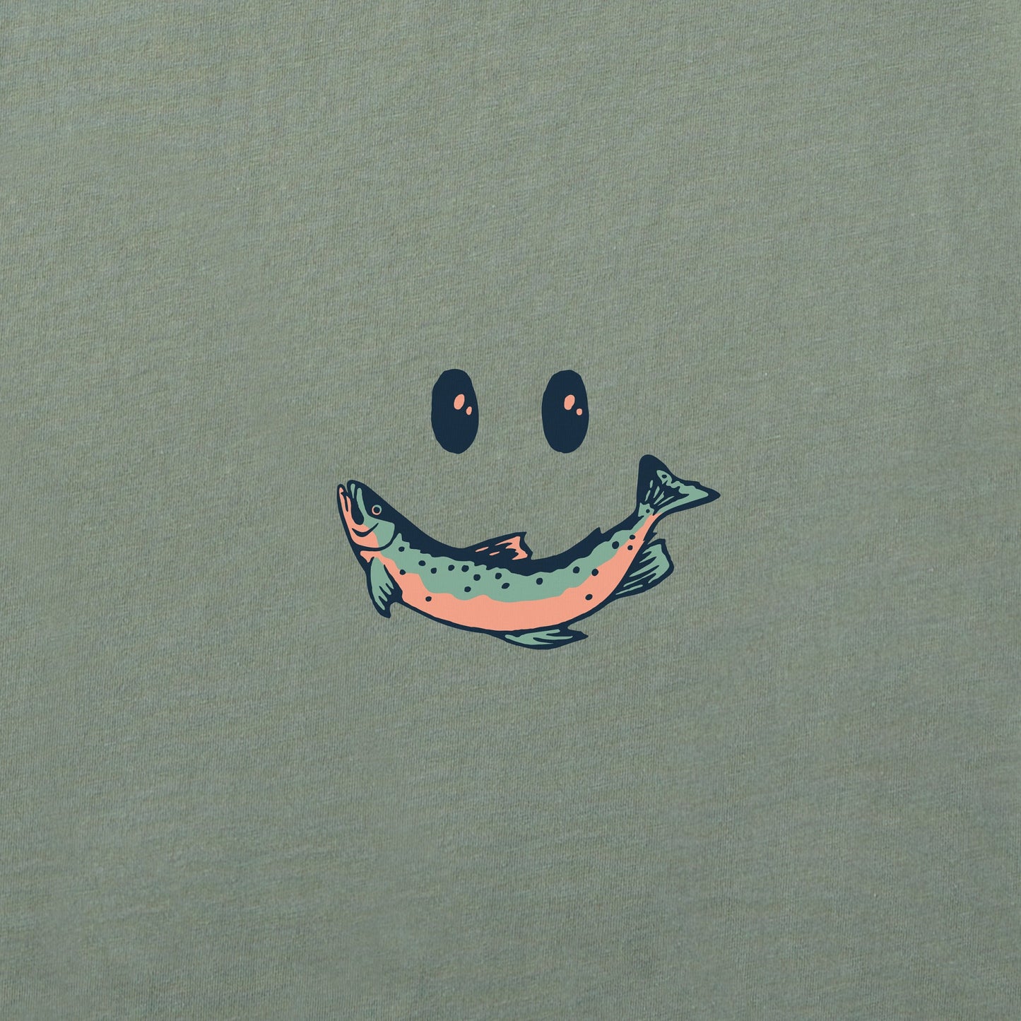 Men's Smile Fish Simply True Fleece Crew