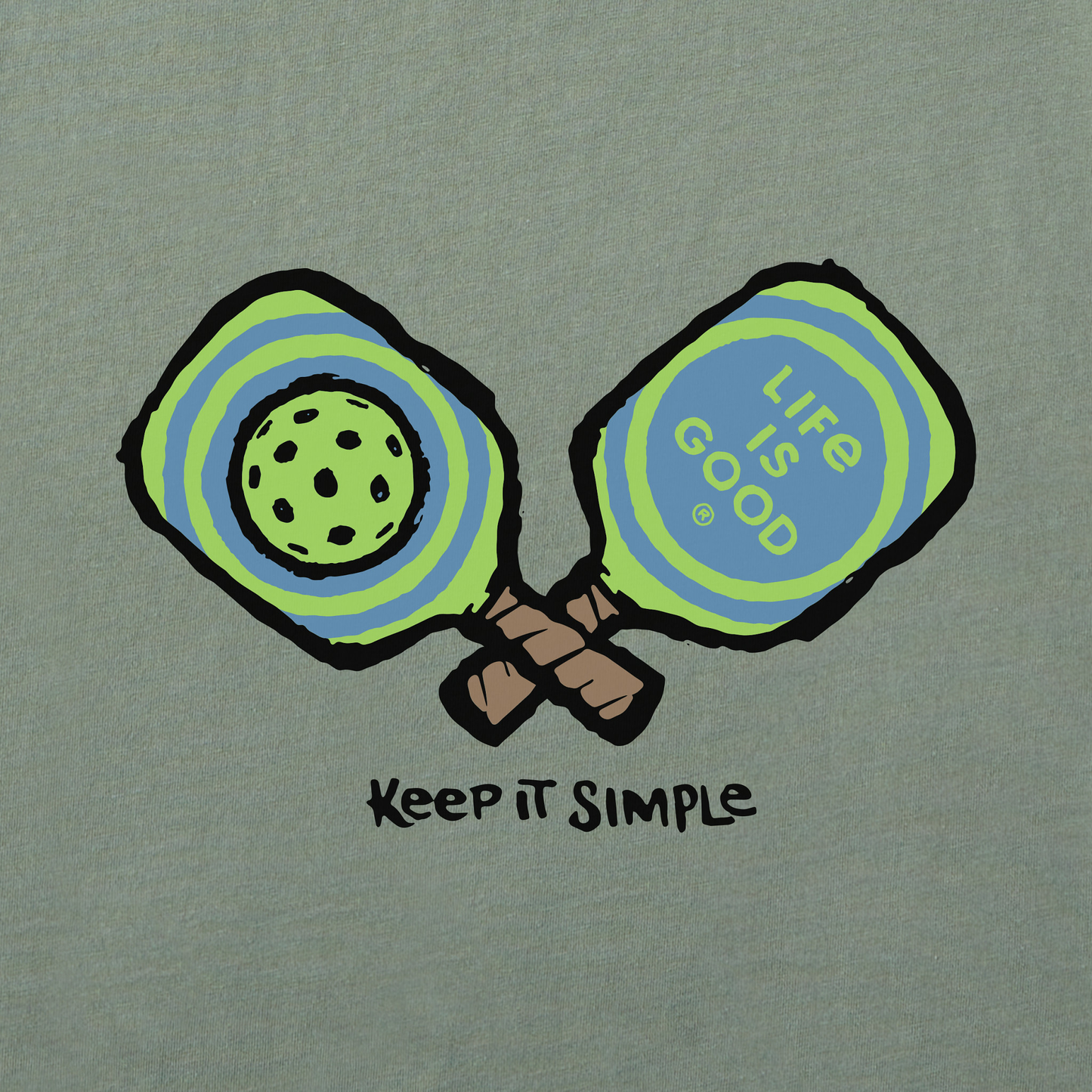 Men's Keep It Simple Pickleball Simply True Fleece Crew
