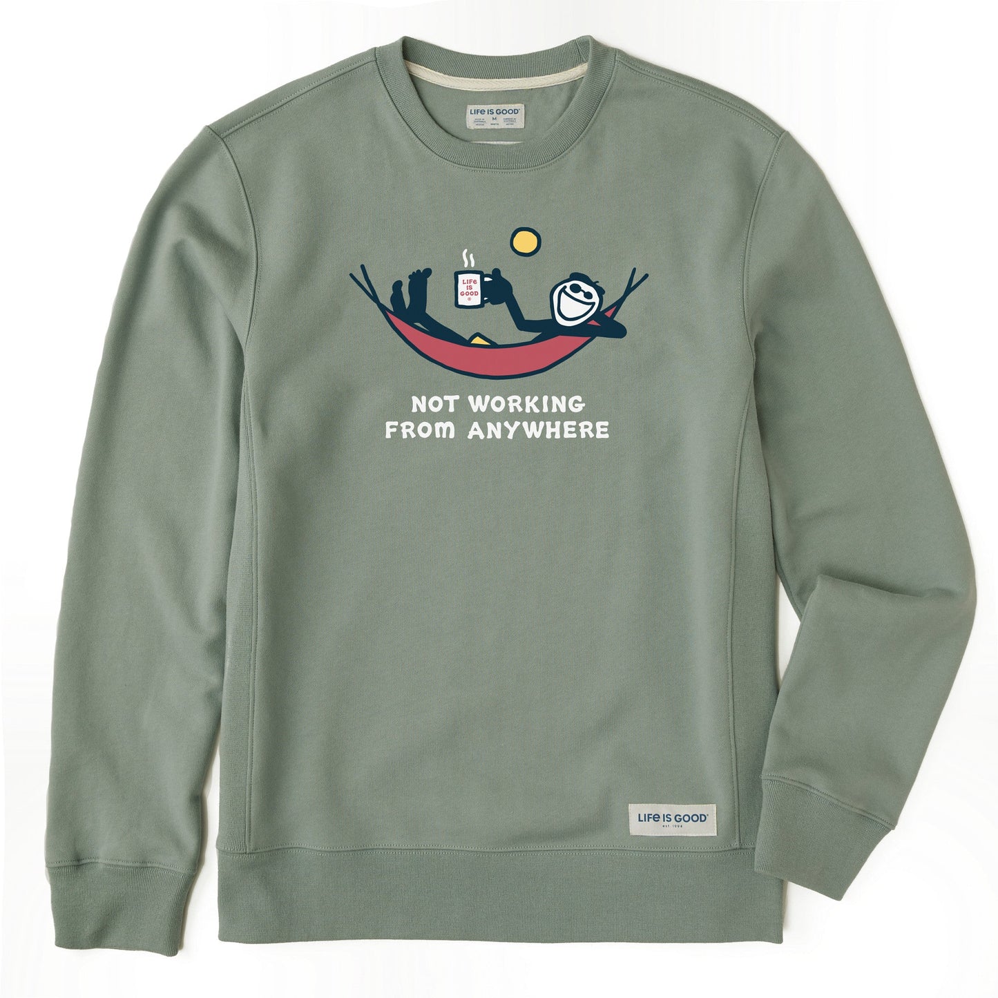 Men's Not Working Hammock Simply True Fleece Crew