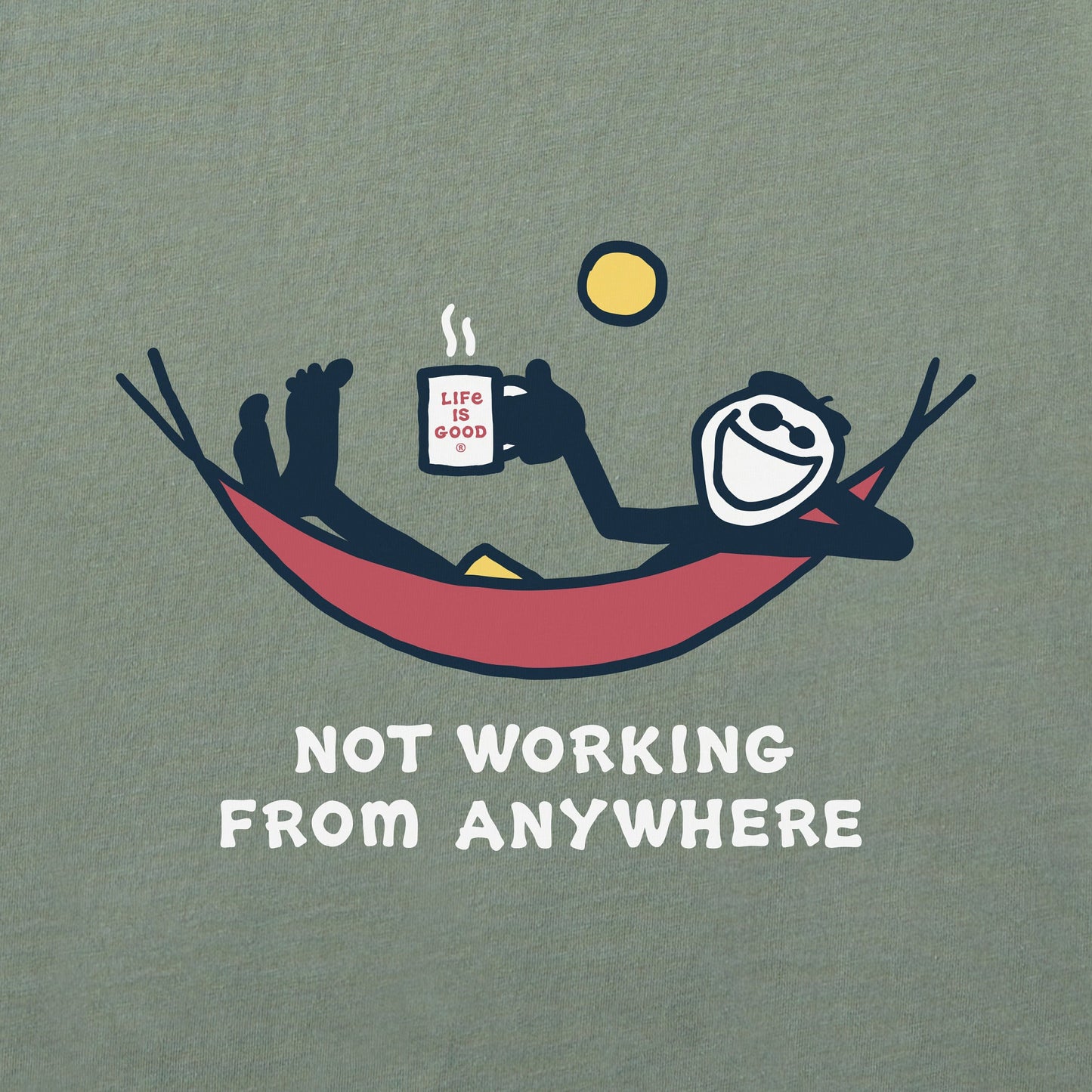 Men's Not Working Hammock Simply True Fleece Crew