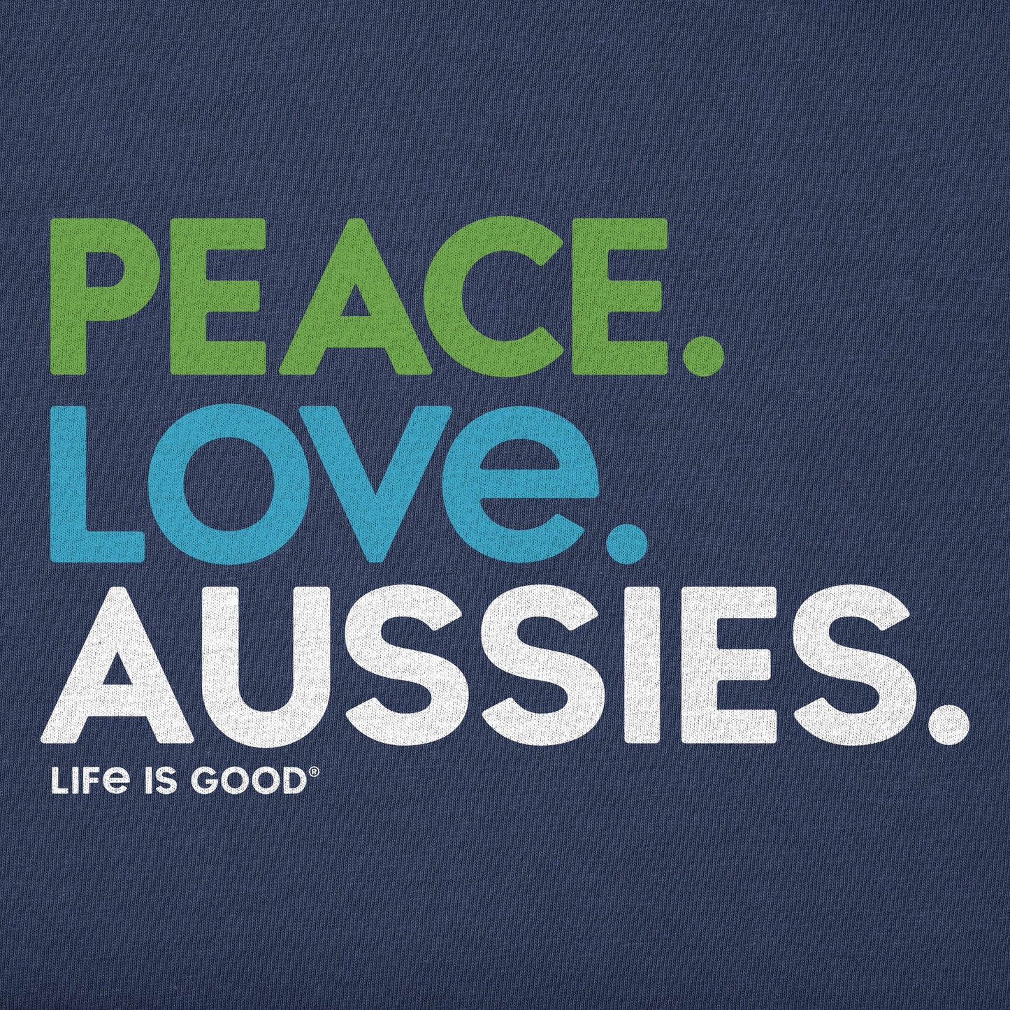 Men's Peace. Love. Aussies. Short Sleeve Tee