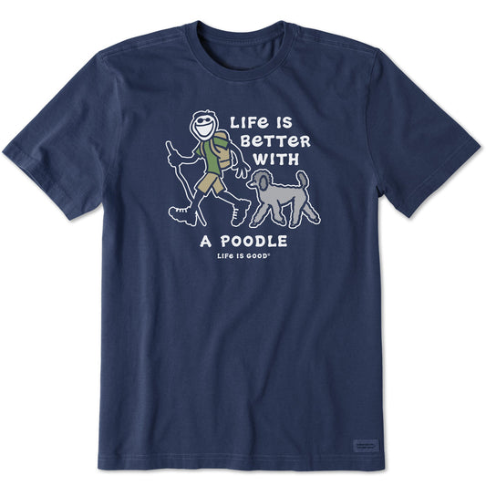 Men's Better With a Poodle Jake Short Sleeve Tee