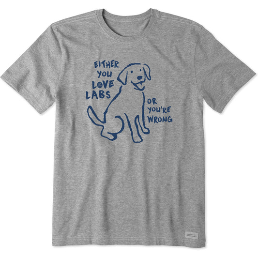 Men's Love Labs or You're Wrong Short Sleeve Tee
