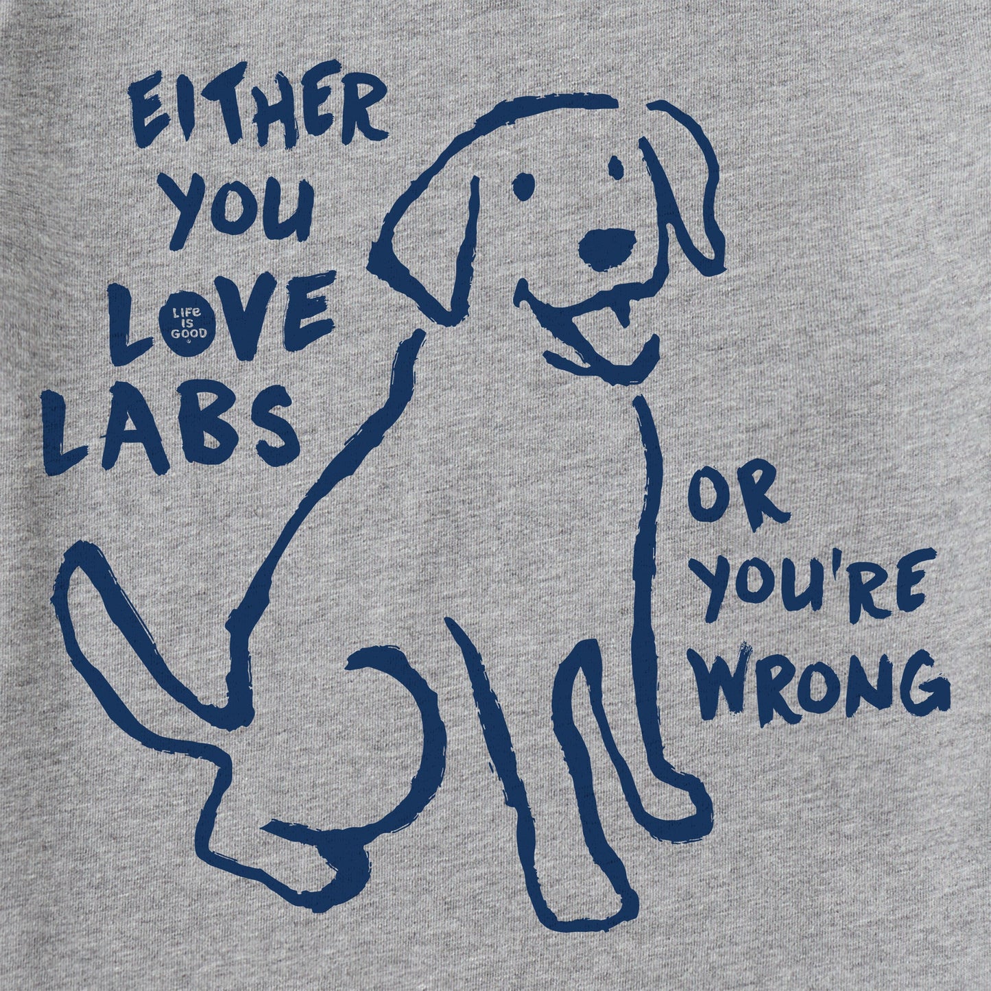 Men's Love Labs or You're Wrong Short Sleeve Tee
