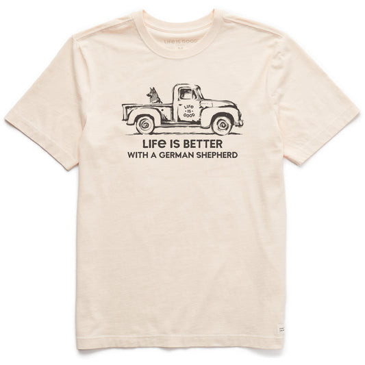 Men's Better with a Shepherd Truck Short Sleeve Crusher Tee