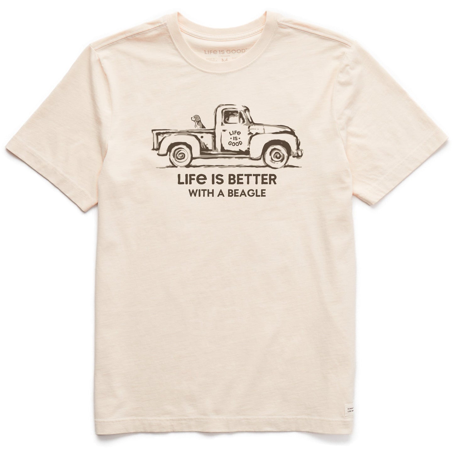 Men's Better with a Beagle Truck Short Sleeve Crusher Tee
