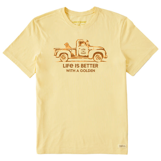 Men's Better with a Golden Truck Short Sleeve Crusher Tee