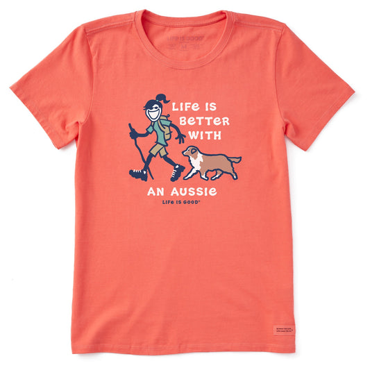 Women's Better With an Aussie Jackie Short Sleeve Crusher Tee