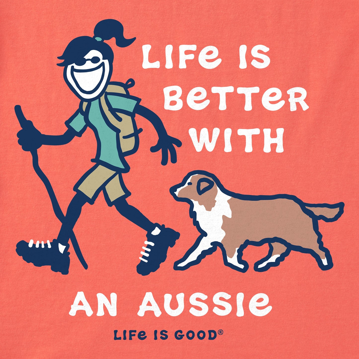 Women's Better With an Aussie Jackie Short Sleeve Crusher Tee