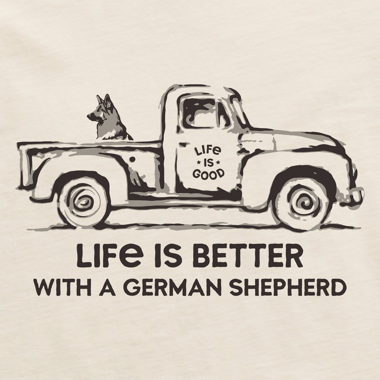 Women's Better with a Shepherd Truck Short Sleeve Tee