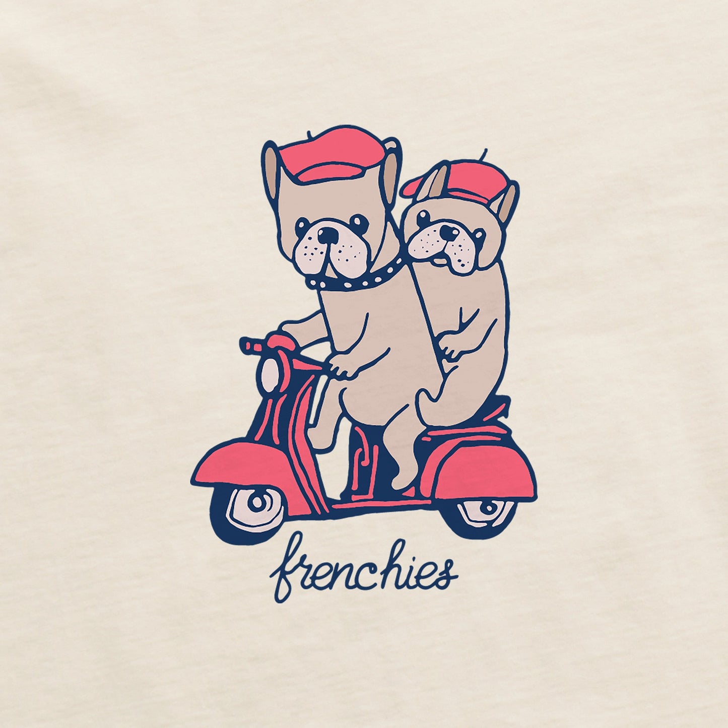 Women's Frenchies Scooter Short Sleeve Crusher Boxy Tee