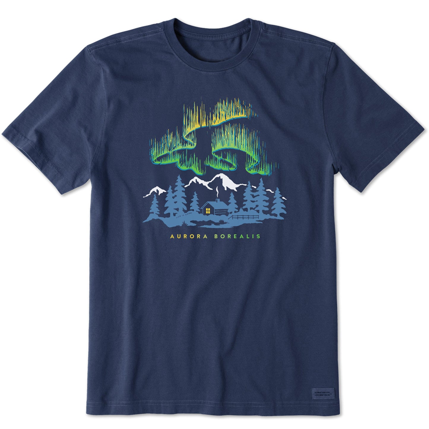 Men's Aurora Borealis Cabin Short Sleeve Crusher Tee