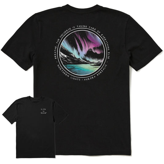 Men's Northern Lights Aurora Borealis Short Sleeve Tee