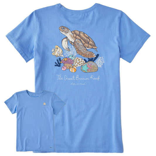Women's Great Barrier Reef Sea Turtle Short Sleeve Tee