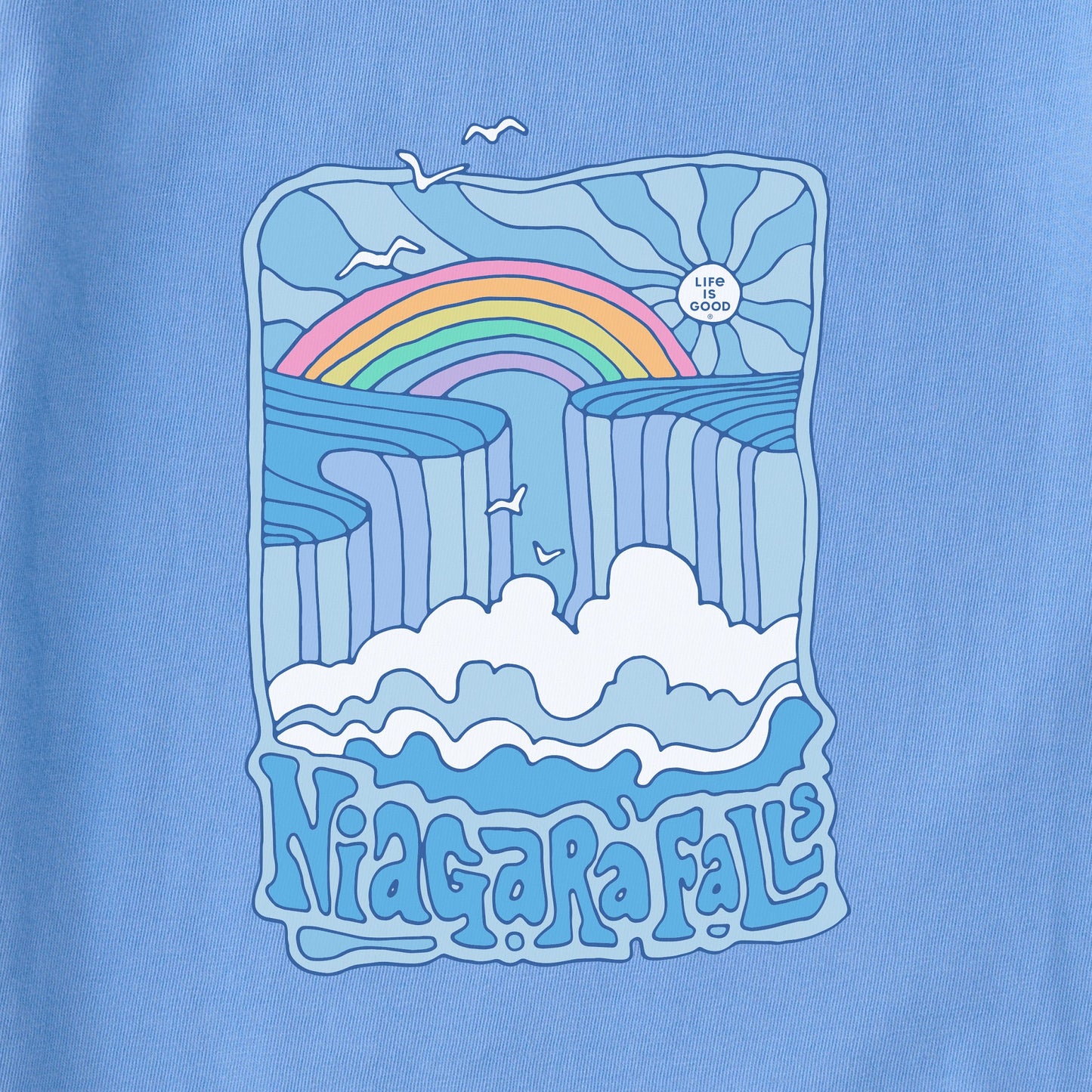 Women's Groovy Niagara Falls Short Sleeve Tee