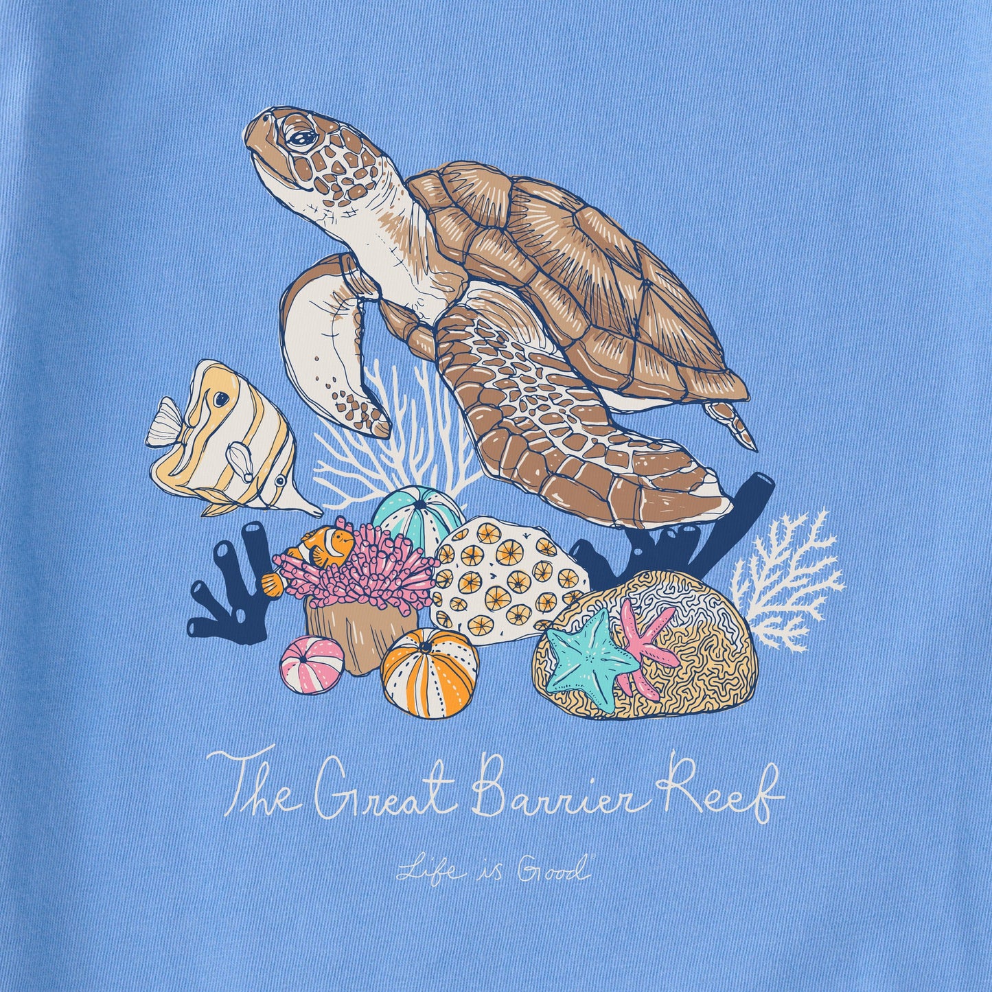 Women's Great Barrier Reef Sea Turtle Short Sleeve Tee
