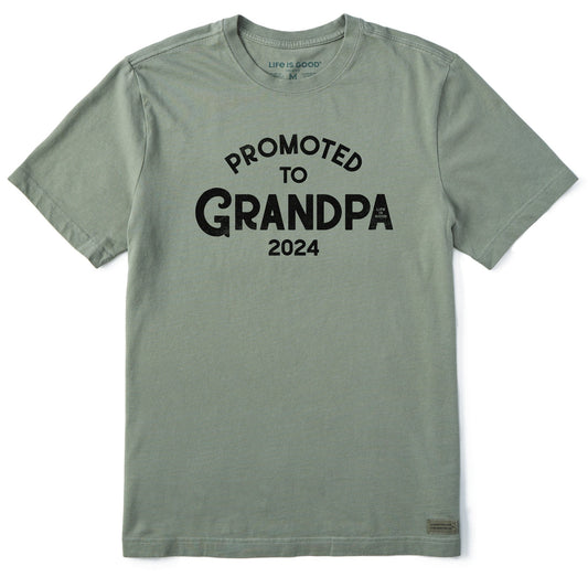 Men's Promoted to Grandpa 2024 Short Sleeve Tee