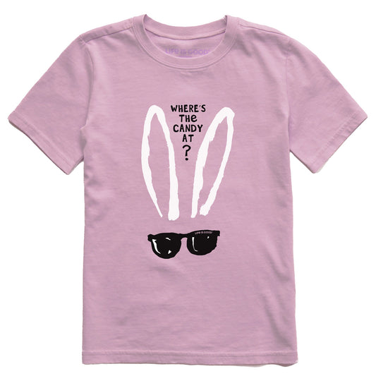 Kids Where's the Candy at? Short Sleeve Crusher Tee